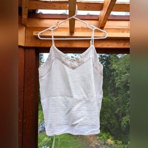 Gauzy seersucker camisole